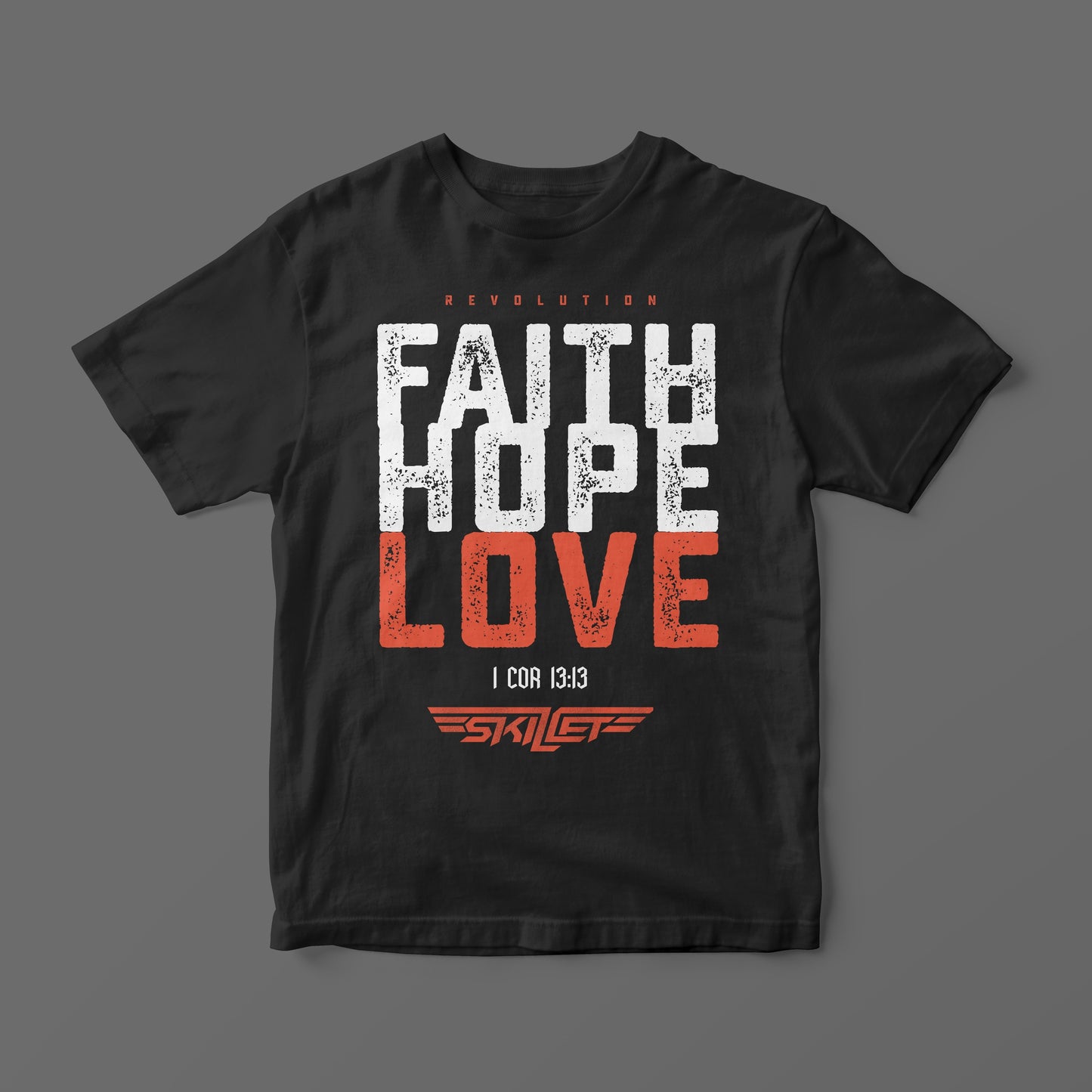 Skillet Faith Hope Love Tee