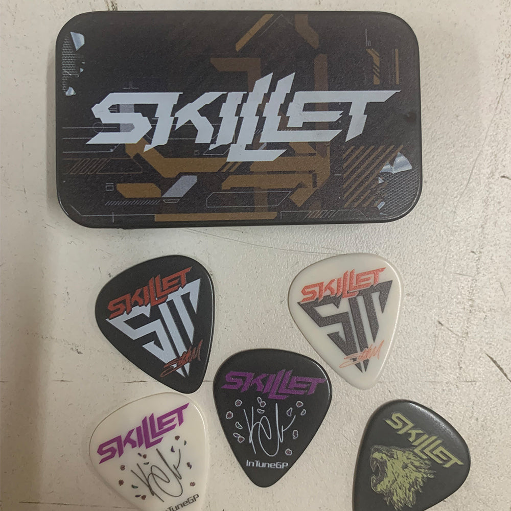 Skillet - Guitar Tin - Picks